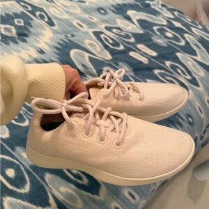 allbirds Cream Lace-Up Sneakers